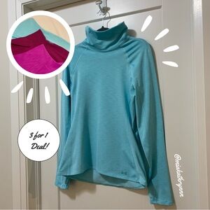 UNDER ARMOUR - Long-Sleeve Running Tops - Set (3) - Women's L